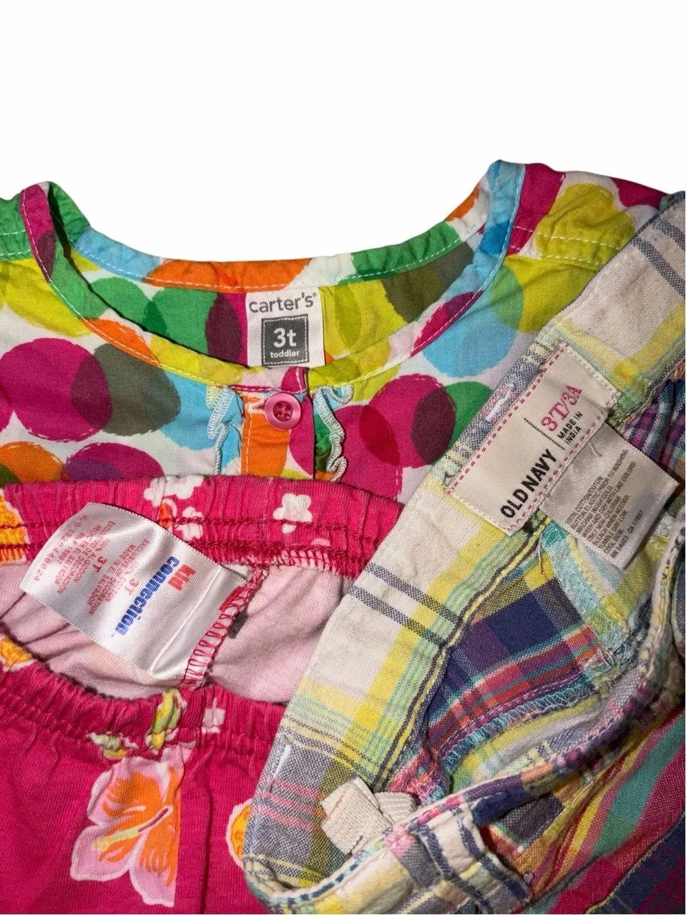 Vintage Y2K Carter’s Old Navy Healthtex Girls 3T Summer 3pc Bundle Colorful